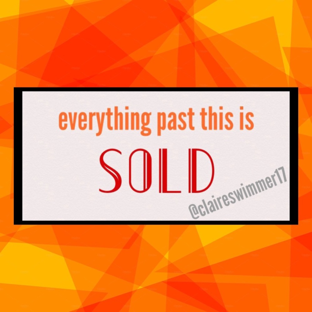 everything past this point has been sold!